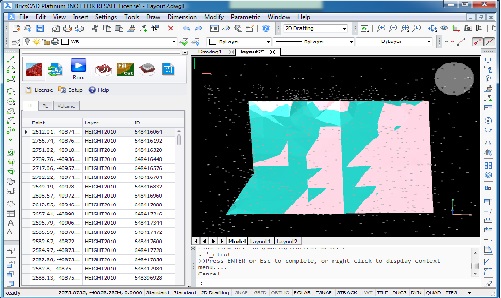 "Cut and fill 2D layout in Bricscad"