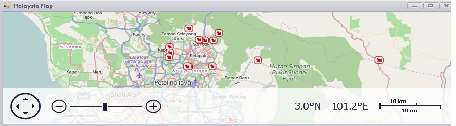 "Live map for rainfall stations for Urban Stormwater MSMA"